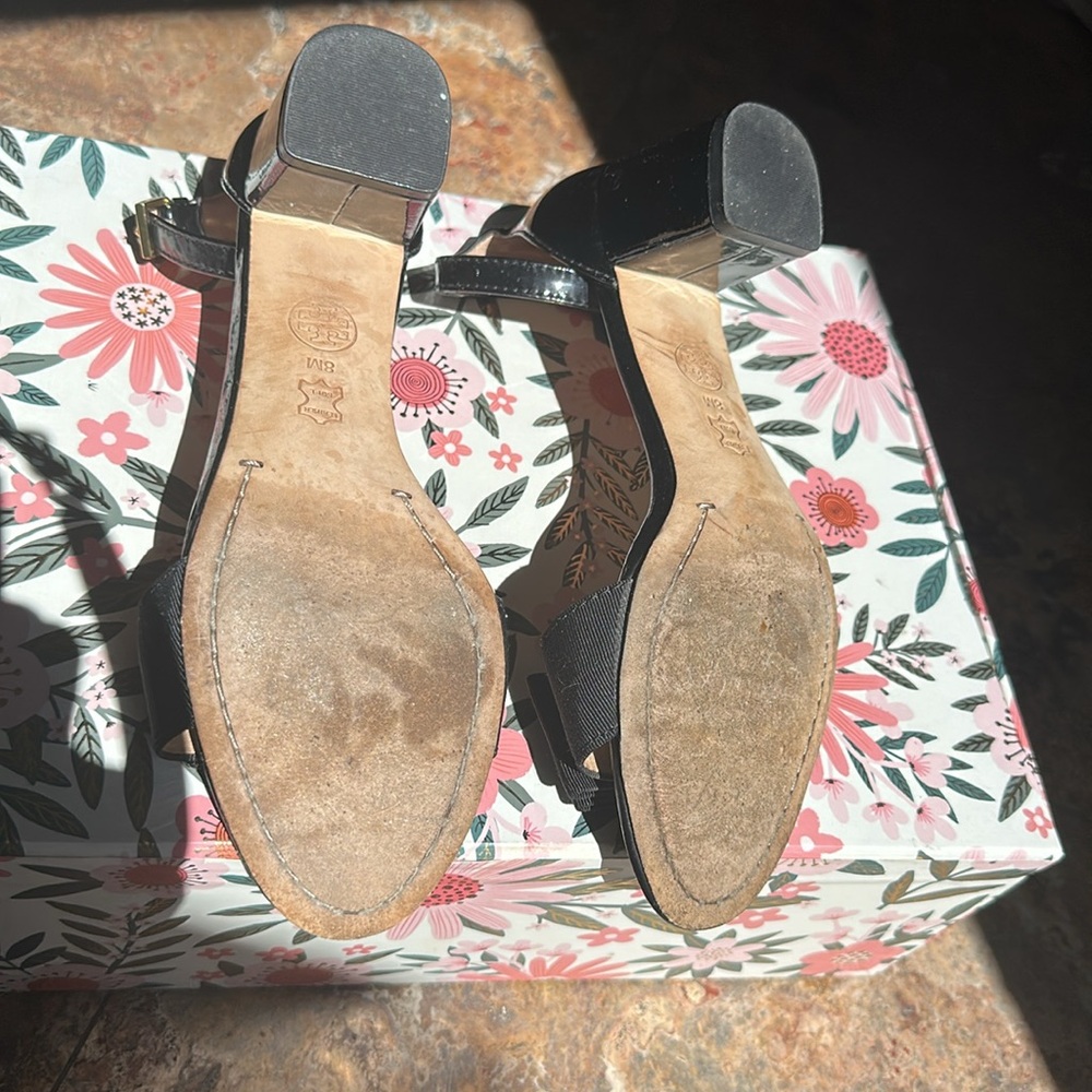 Tory Burch Trudy Block Heel Size 8 - Picture 7 of 8